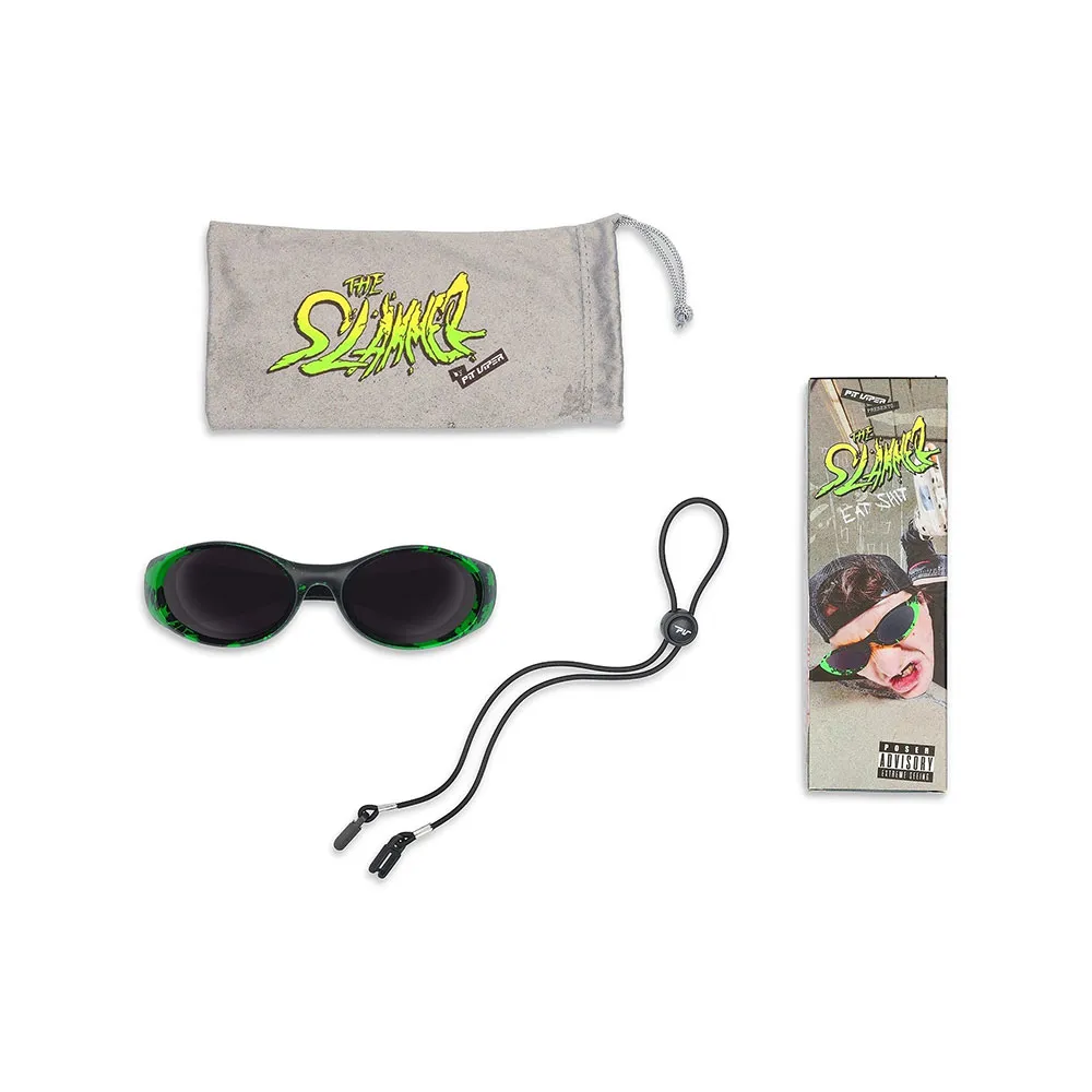 Купить Pit viper E-MN-BIGREEN-PCA Солнцезащитные очки The slime Зеленый Smoke 7ft.ru в интернет магазине Семь Футов