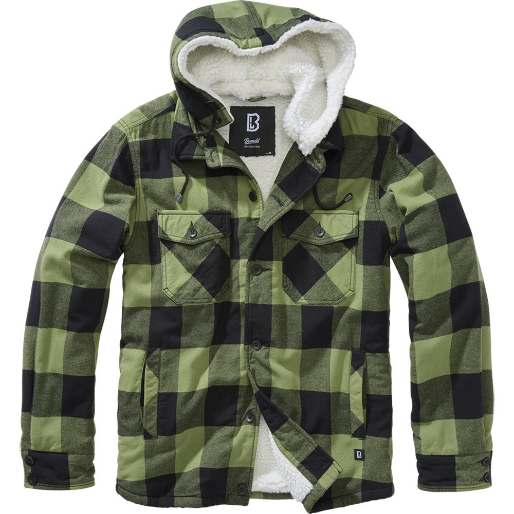 Купить Brandit 3172-184-6XL Куртка Lumberjack Зеленый  Black/Olive 6XL 7ft.ru в интернет магазине Семь Футов