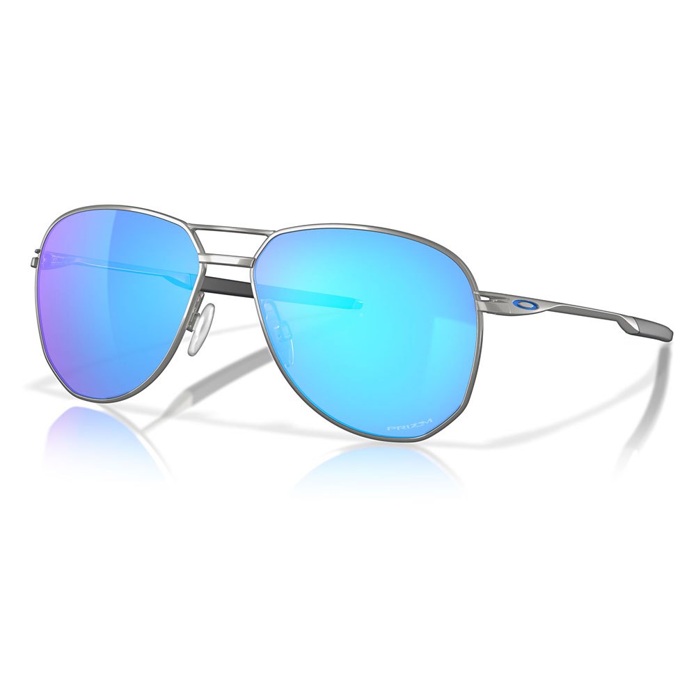 Купить Oakley 0OO4147-414703 Contrail Солнцезащитные Очки  Satin Chrome Prizm Sapphire/CAT3 7ft.ru в интернет магазине Семь Футов