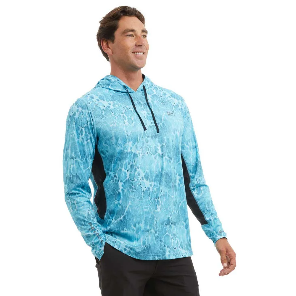 Купить Pelagic 1015243012-TAB-XXL Футболка с длинным рукавом с защитой от ультрафиолета Vaportek Prop Wash Tahiti Blue 2XL 7ft.ru в интернет магазине Семь Футов