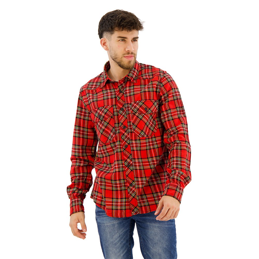 Купить Brandit 4002-47-L Рубашка с длинным рукавом Check Красный Tartan L 7ft.ru в интернет магазине Семь Футов