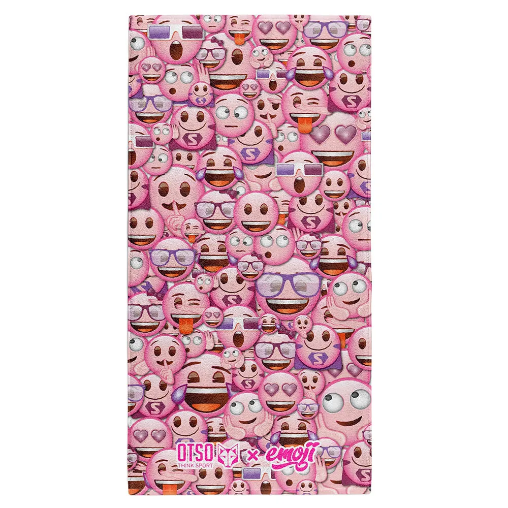 Купить Otso T15075-EMOJICLASSICPINK-USZ Полотенце из микрофибры Emoji Classic Pink Multicolour 7ft.ru в интернет магазине Семь Футов