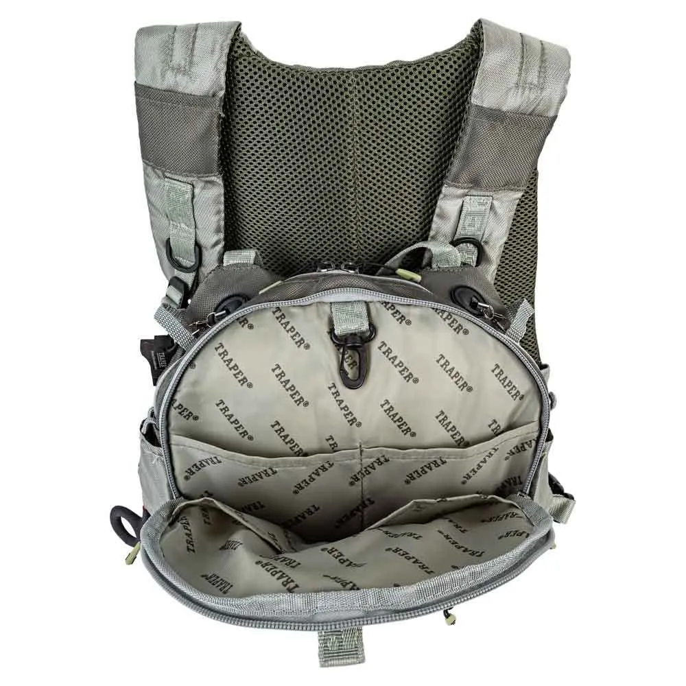 Купить Traper fly 81356 Жилет Active Chest Pack Серый  Grey 7ft.ru в интернет магазине Семь Футов