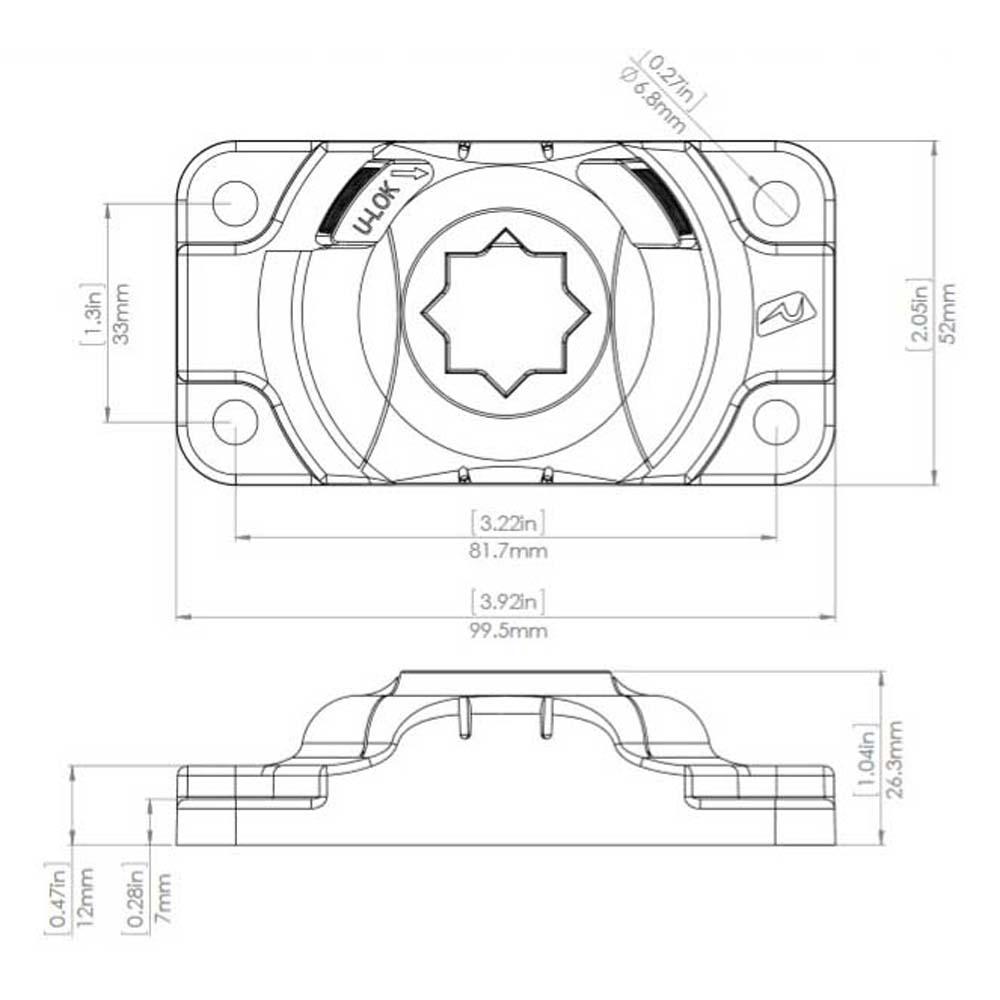 Купить Railblaza 03-4046-11 Starport HD Служба поддержки Черный Black 7ft.ru в интернет магазине Семь Футов