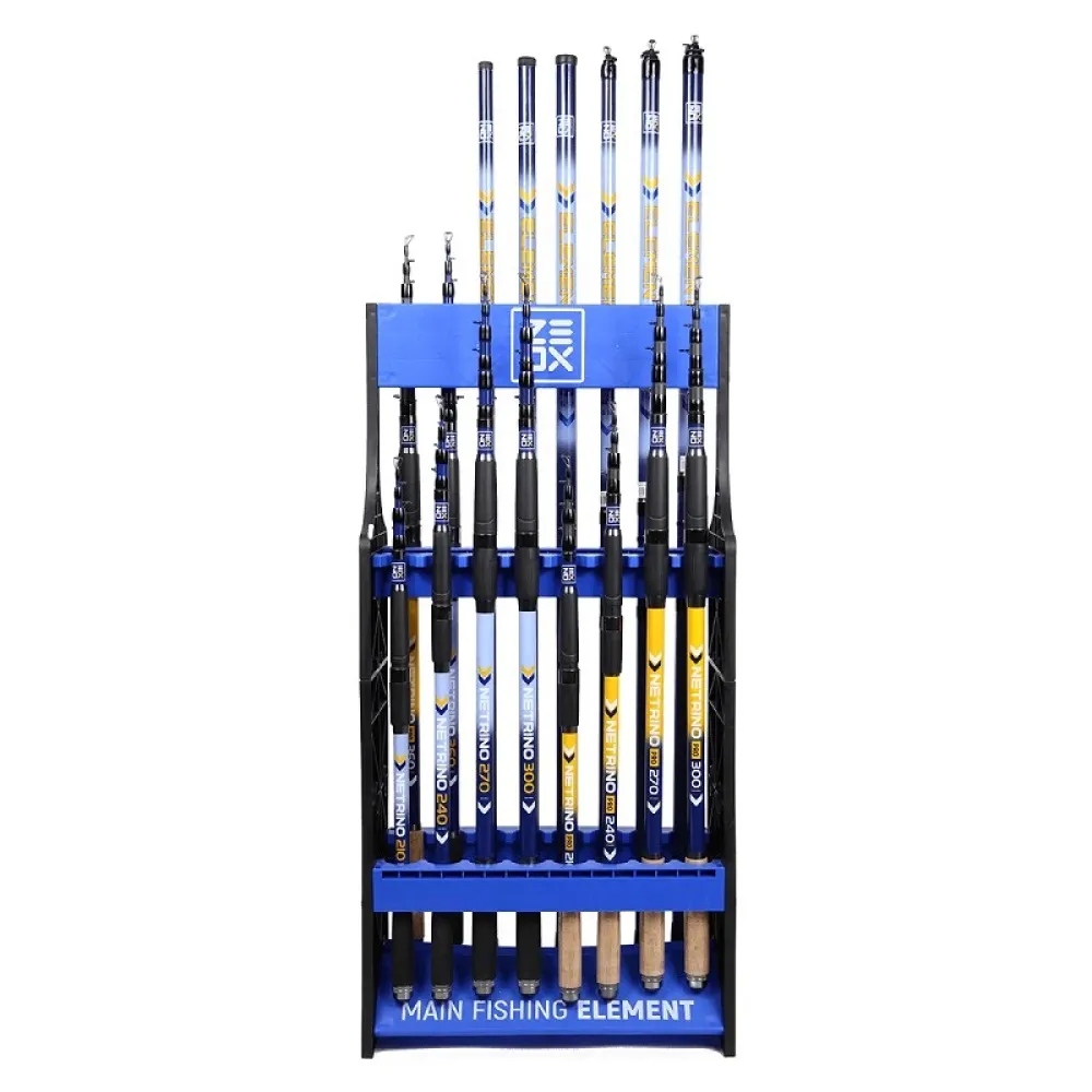 Купить Zeox 6710020 Стойка для удочек Black / Blue 95x45x22 44 x 21 x 90 cm 7ft.ru в интернет магазине Семь Футов