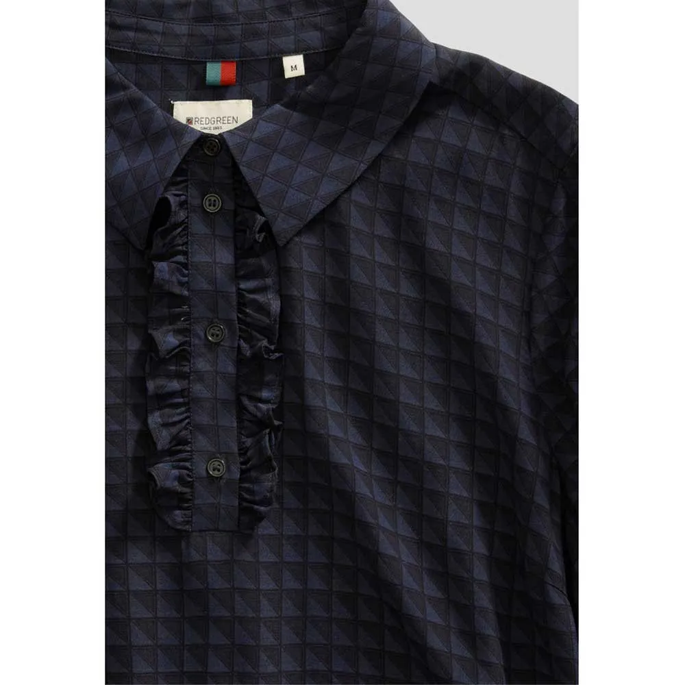 Купить Redgreen 170942302-369-l Платье-миди с длинным рукавом Dytte Dark Navy Pattern 30x25x2 7ft.ru в интернет магазине Семь Футов
