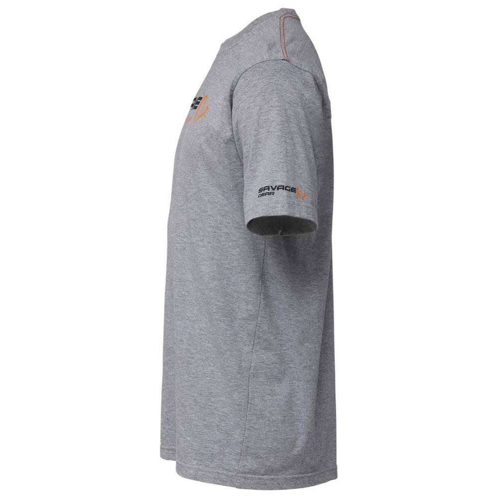 Купить Savage gear 73650 Футболка с коротким рукавом Signature Logo Серый Grey Melange M 7ft.ru в интернет магазине Семь Футов