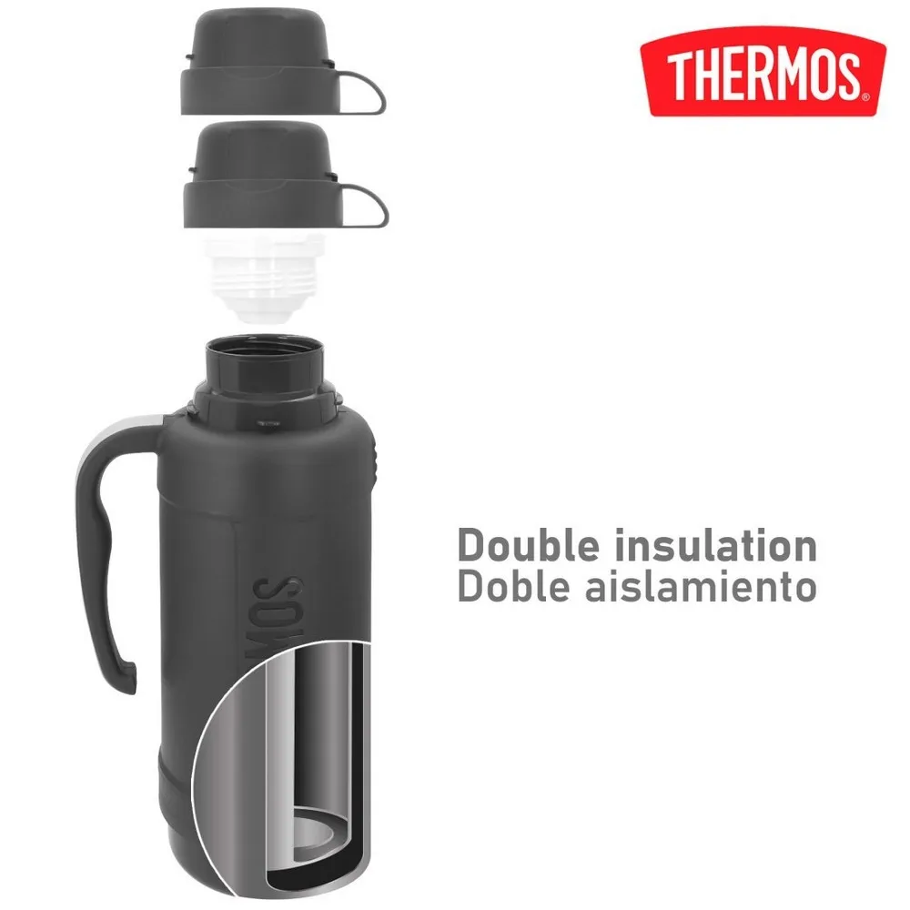Купить Thermos 63211 термос 1.8L Grey 18x12x38 7ft.ru в интернет магазине Семь Футов