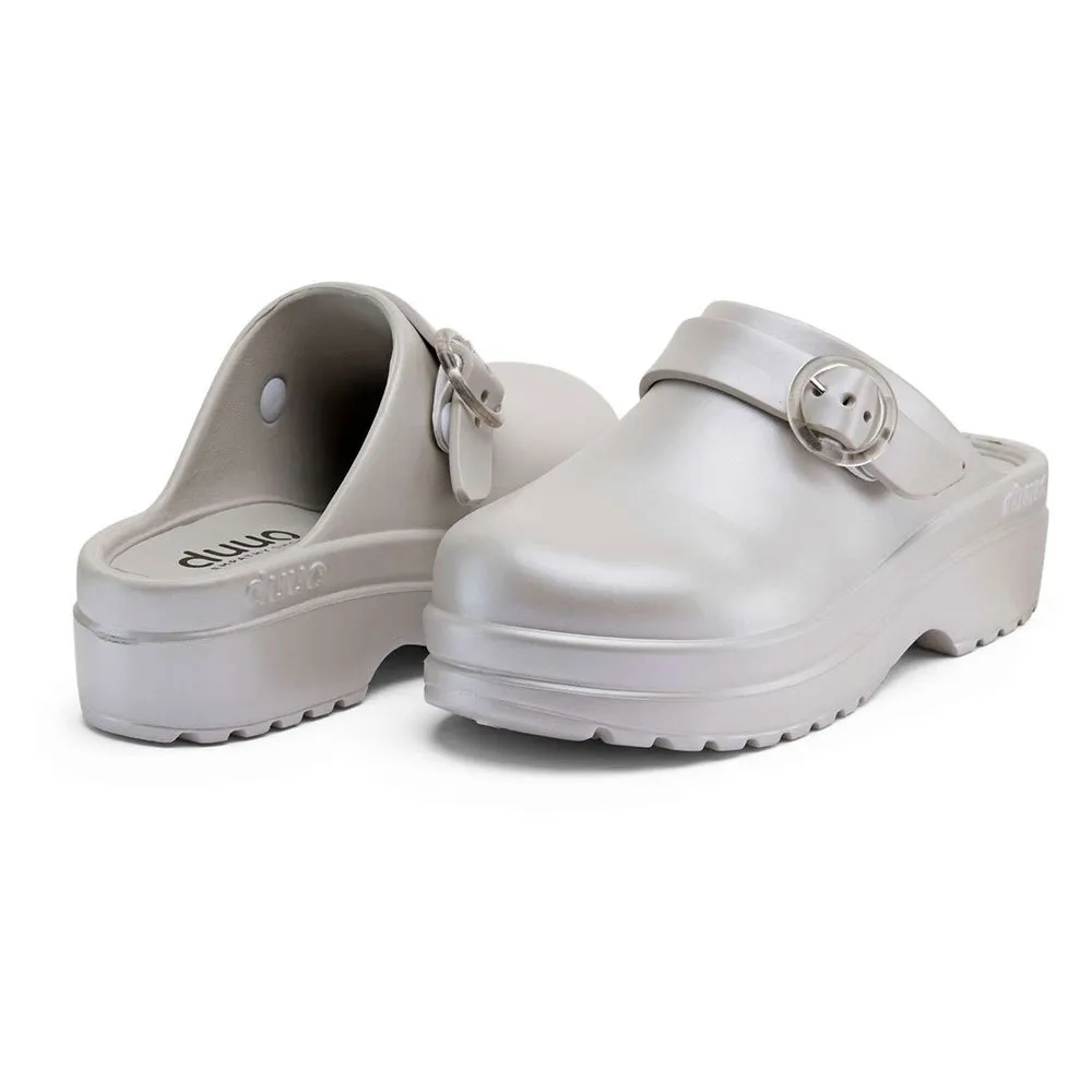 Купить Duuo shoes d890006-36 Деревянные башмаки Eva Esclop Silver Metallic 35x25x15 EU 36 7ft.ru в интернет магазине Семь Футов