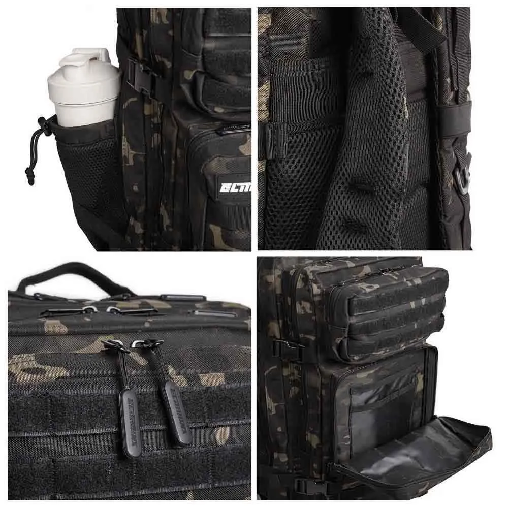 Купить Elitex training v4-25l-blackcp Рюкзак Tactical 25L Black Camouflage 50x35x12 7ft.ru в интернет магазине Семь Футов