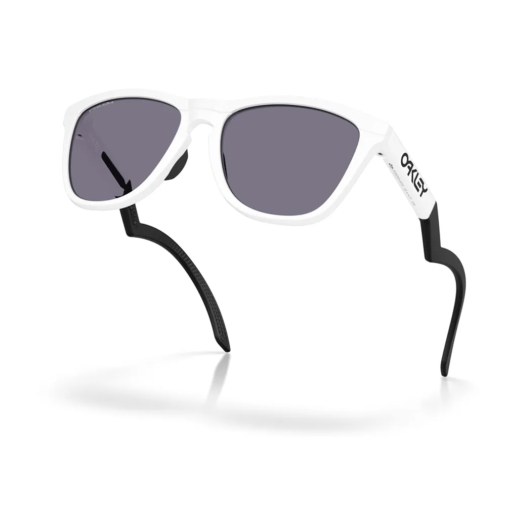 Купить Oakley OO9289-0855-55 Солнцезащитные очки Frogskins hybrid Бесцветный Matte White Prizm Grey/CAT3 7ft.ru в интернет магазине Семь Футов