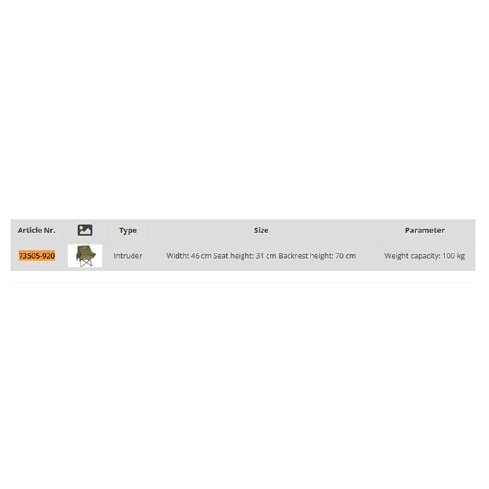 Купить Carp expert 73505-920 стул Intruder Зеленый  Green 46 x 31 x 70 cm 7ft.ru в интернет магазине Семь Футов