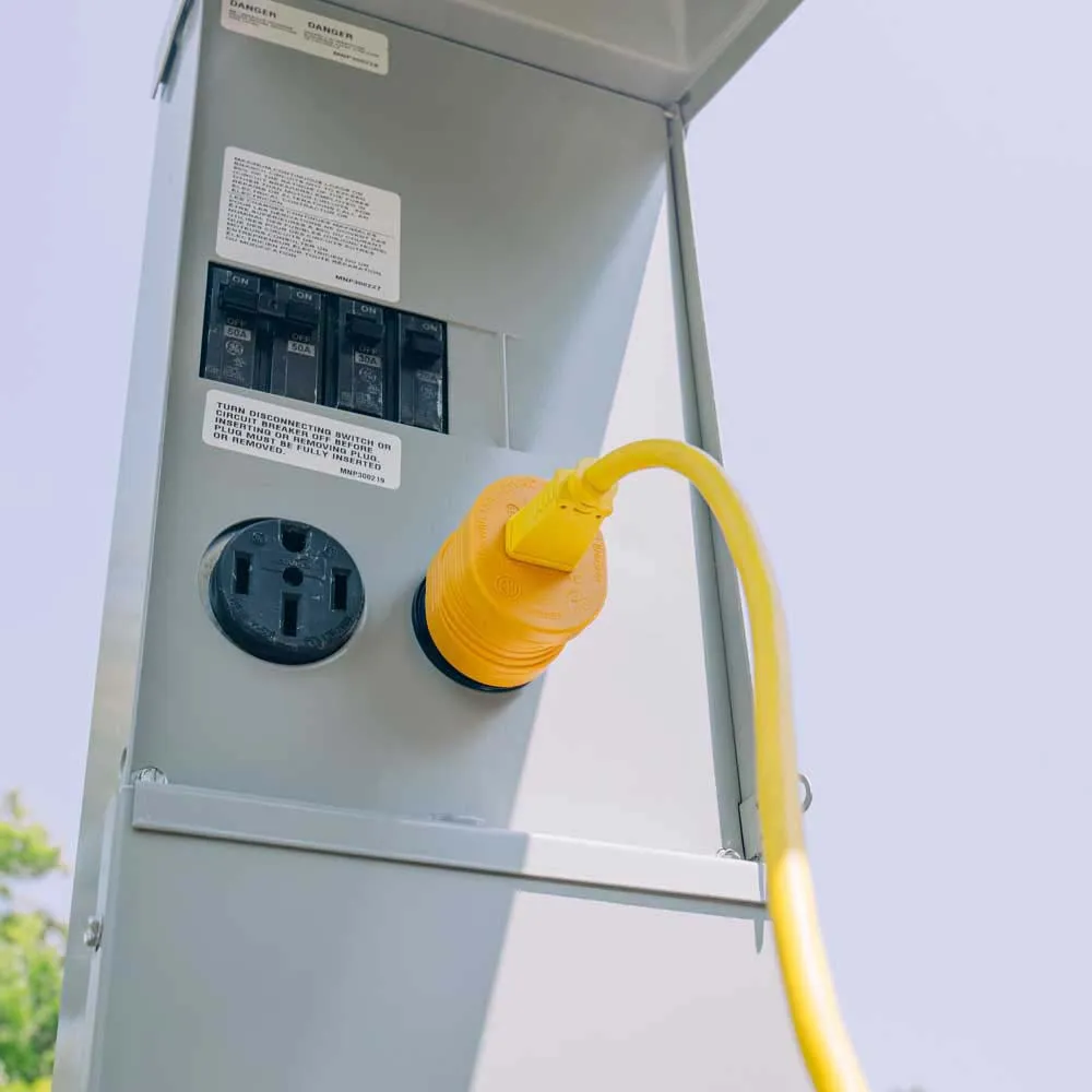 Купить Camco 17-55233 Адаптер вилки 55233  Yellow 30A Male/15A Female 7ft.ru в интернет магазине Семь Футов