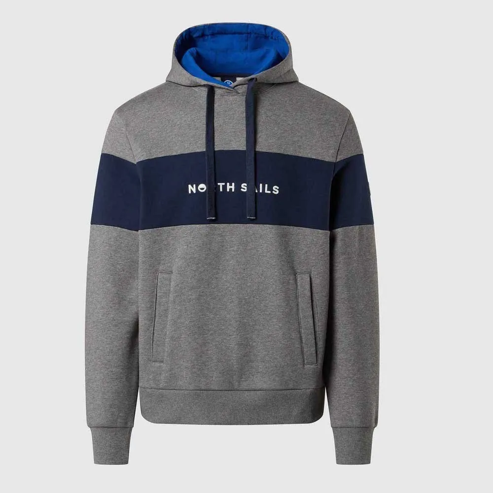 Купить North sails 691120-c001-s Толстовка с капюшоном 691120 Grey / Blue 40x30x12 7ft.ru в интернет магазине Семь Футов