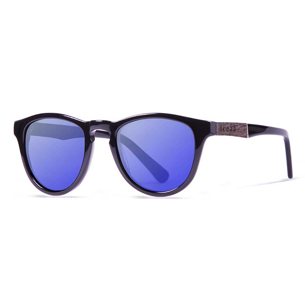 Купить Ocean sunglasses 12101.1 Солнцезащитные очки America Shiny Black Revo Blue/CAT3 7ft.ru в интернет магазине Семь Футов