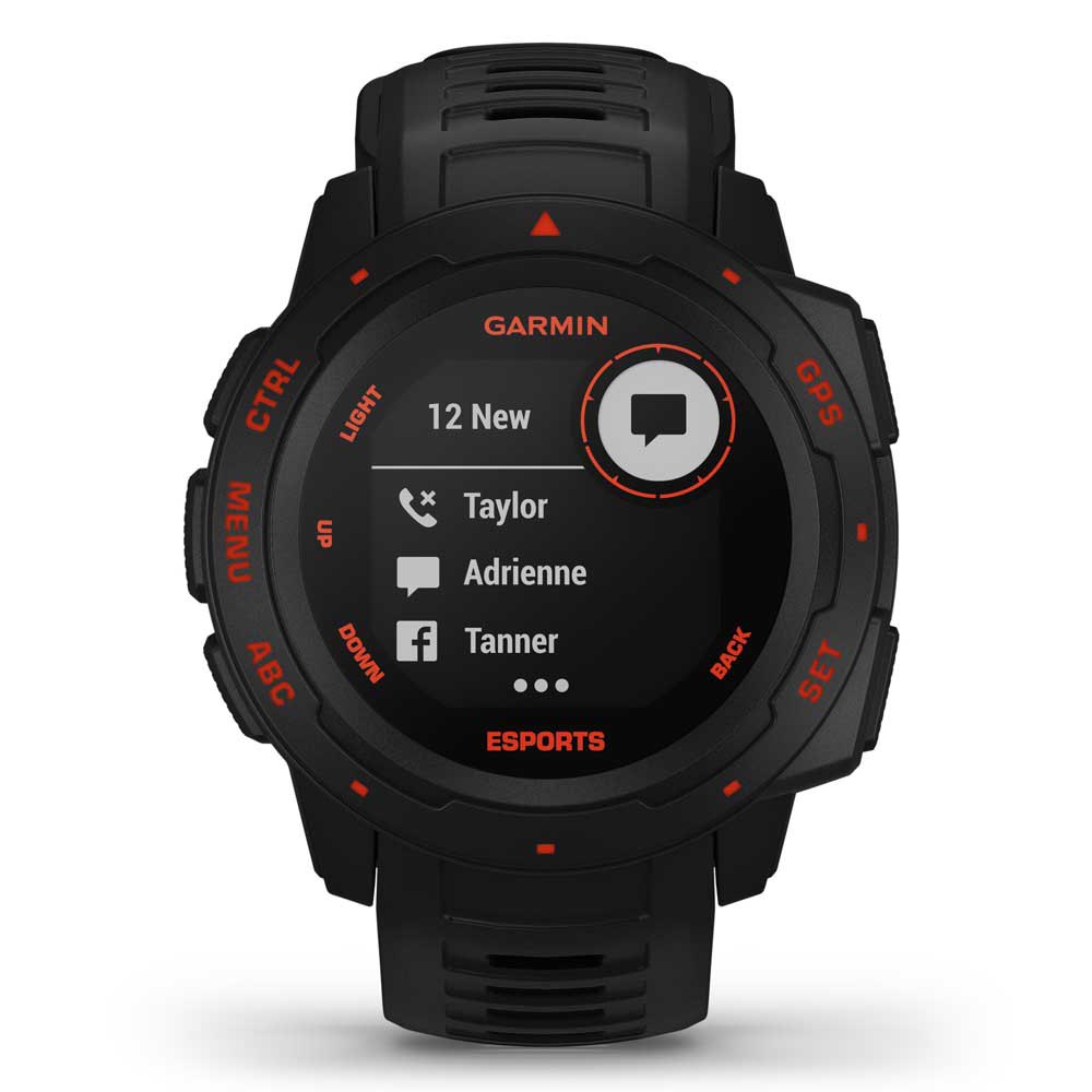 Купить Garmin 010-02064-72 Инстинкт E-Sports Издание наручных часов Черный Black / Lava 7ft.ru в интернет магазине Семь Футов