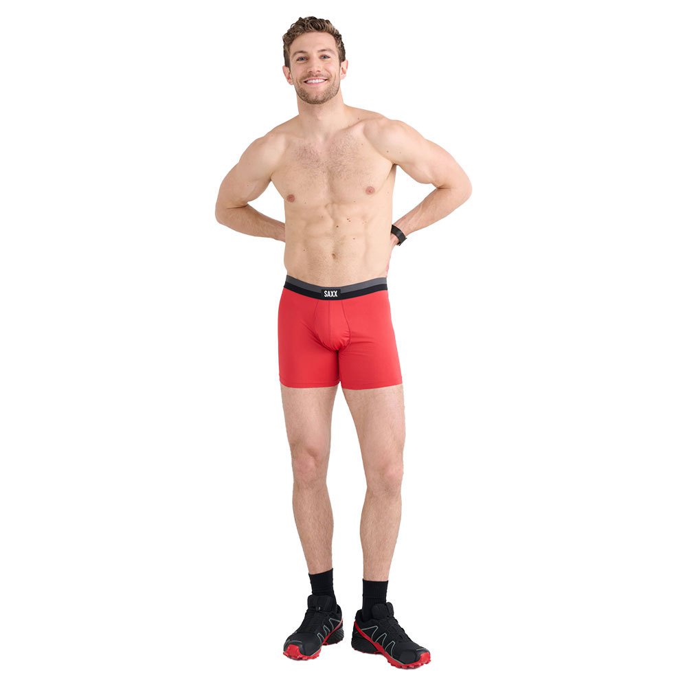 Купить SAXX Underwear SXBB12F.SSR.M Боксёр Sport Mesh Красный  Sunset Red M 7ft.ru в интернет магазине Семь Футов