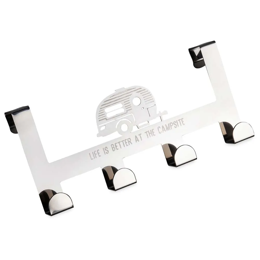 Купить Camco 17-53388 Вешалка с 4 крючками  Silver 30.48 x 7.6 x 13.9 cm 7ft.ru в интернет магазине Семь Футов