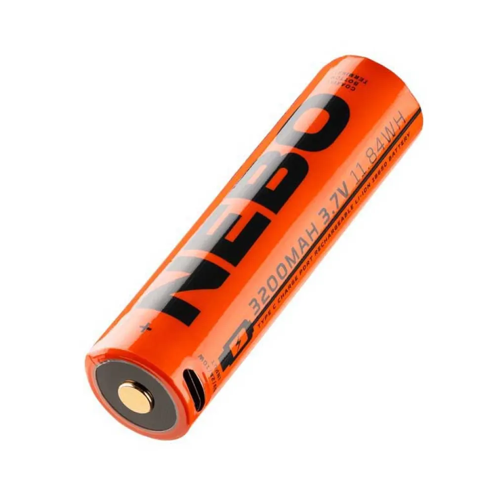 Купить Nebo tools NEB-BAT-0005-G Перезаряжаемая батарея 18650-3200 MAH Оранжевый Grey 7ft.ru в интернет магазине Семь Футов