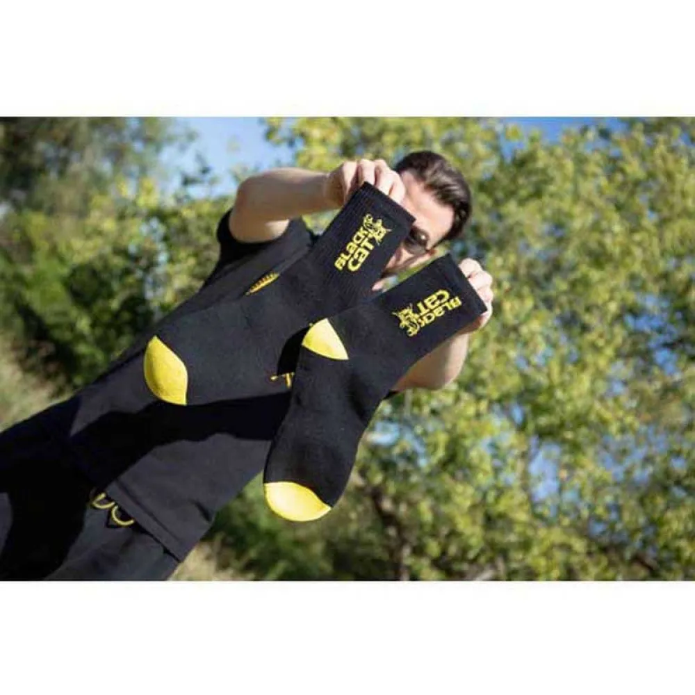 Купить Black cat bo500108-unit Длинные носки WP Shield Black / Yellow 15x10x5 EU 44 7ft.ru в интернет магазине Семь Футов