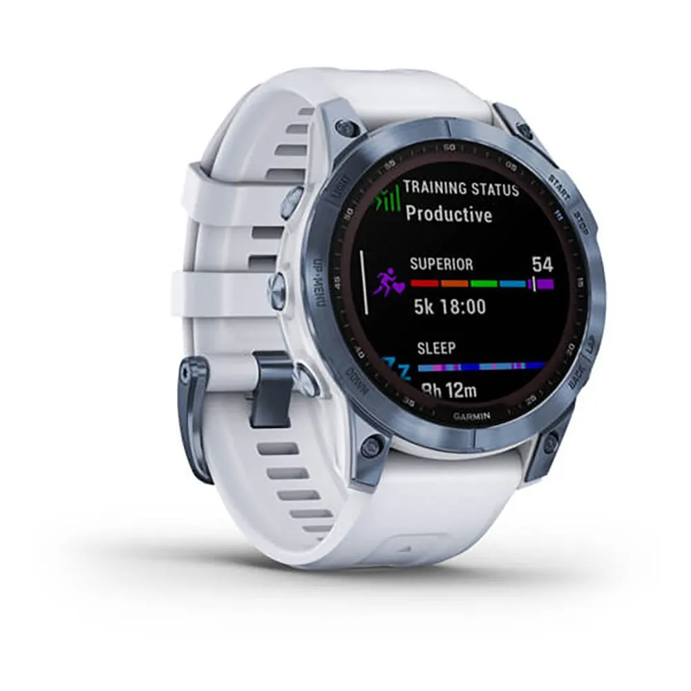 Купить Garmin R-15409316-010-02540-25 Часы Fenix 7 Sapphire Solar отремонтированы Белая Mineral Blue Titanium / Whitestone 7ft.ru в интернет магазине Семь Футов