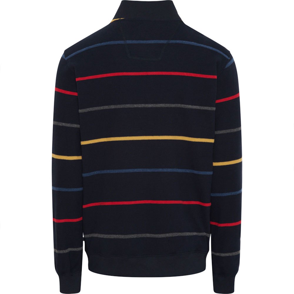 Купить Sea ranch 22-7-5022-4138-L Свитер с полумолнией Hamilton Голубой Dark Navy Multi Stripe L 7ft.ru в интернет магазине Семь Футов