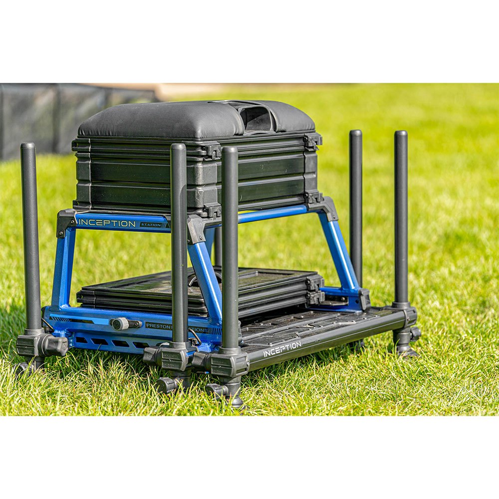Купить Preston innovations P0120026 Inecption Blue Edition Сиденье Box Серебристый Black / Blue 7ft.ru в интернет магазине Семь Футов