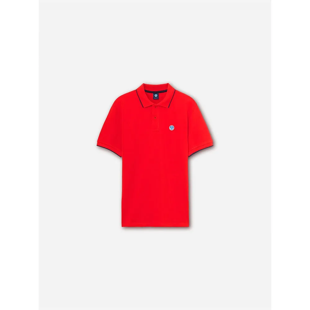Купить North sails 692353-0230-3 Поло с короткими рукавами Logo Красный Red M 7ft.ru в интернет магазине Семь Футов