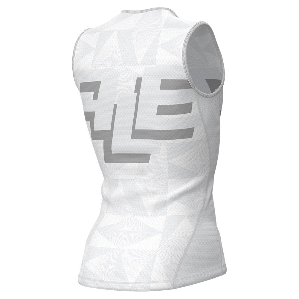 Купить Alé L24114400-05 Безрукавная базовая футболка Multiverso Белая White XL-2XL 7ft.ru в интернет магазине Семь Футов