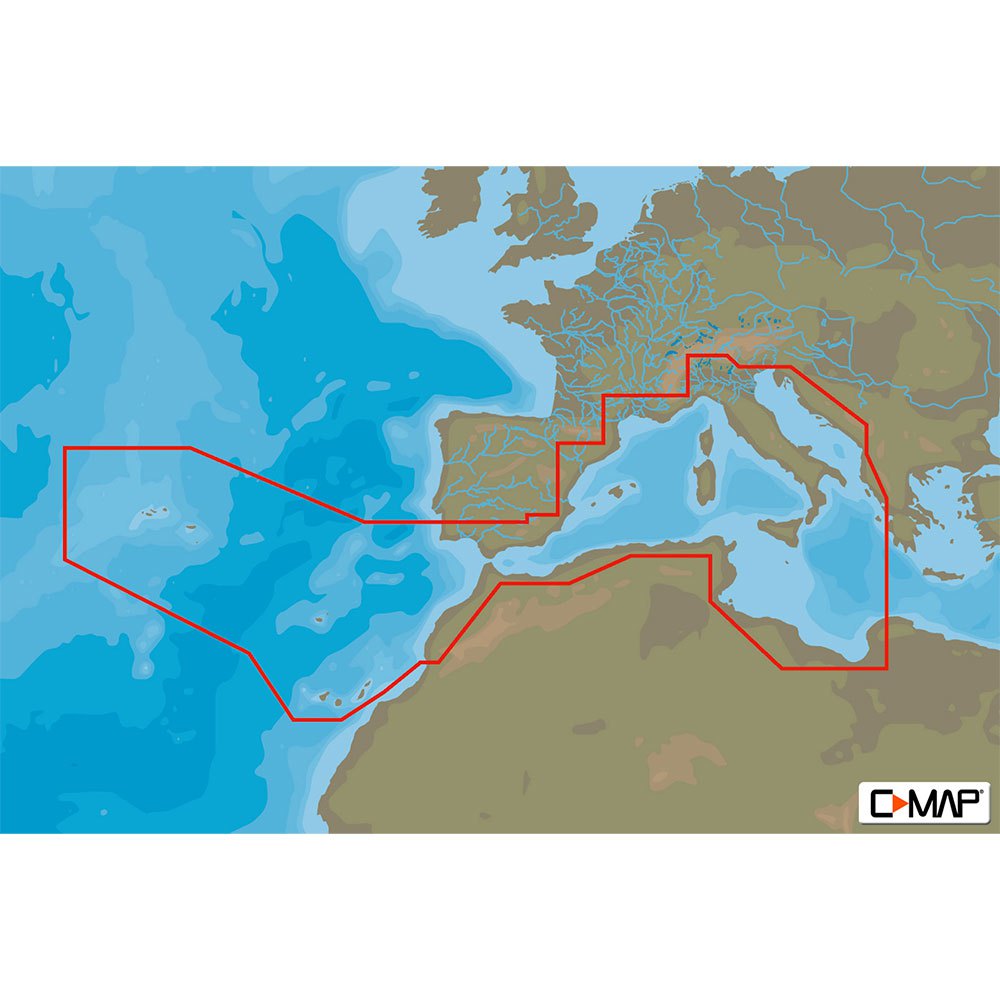 Купить C-map M-EM-D076-MS South-West European Coasts-4D Визитная Карточка Multicolour 7ft.ru в интернет магазине Семь Футов