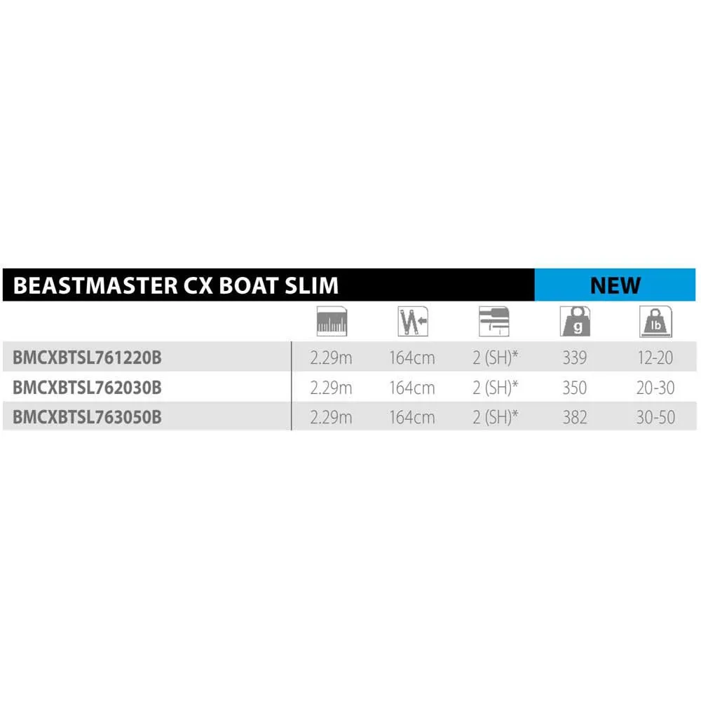 Купить Shimano fishing BMCXBTSL761220B Нижняя транспортная штанга Beastmaster CX Slim Black 2.29 m 7ft.ru в интернет магазине Семь Футов
