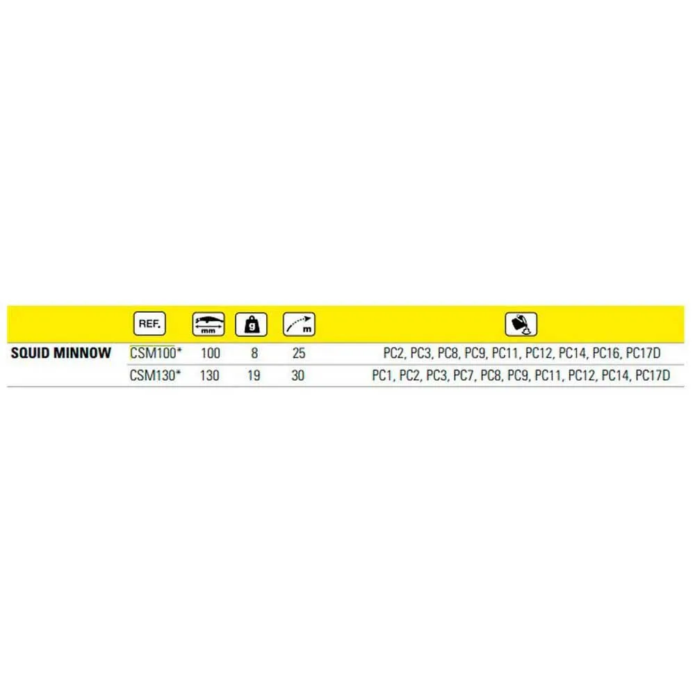 Купить Maria CSM130PGX3 Squid Minnow Кальмар 130 Mm 19g Многоцветный GX3 7ft.ru в интернет магазине Семь Футов