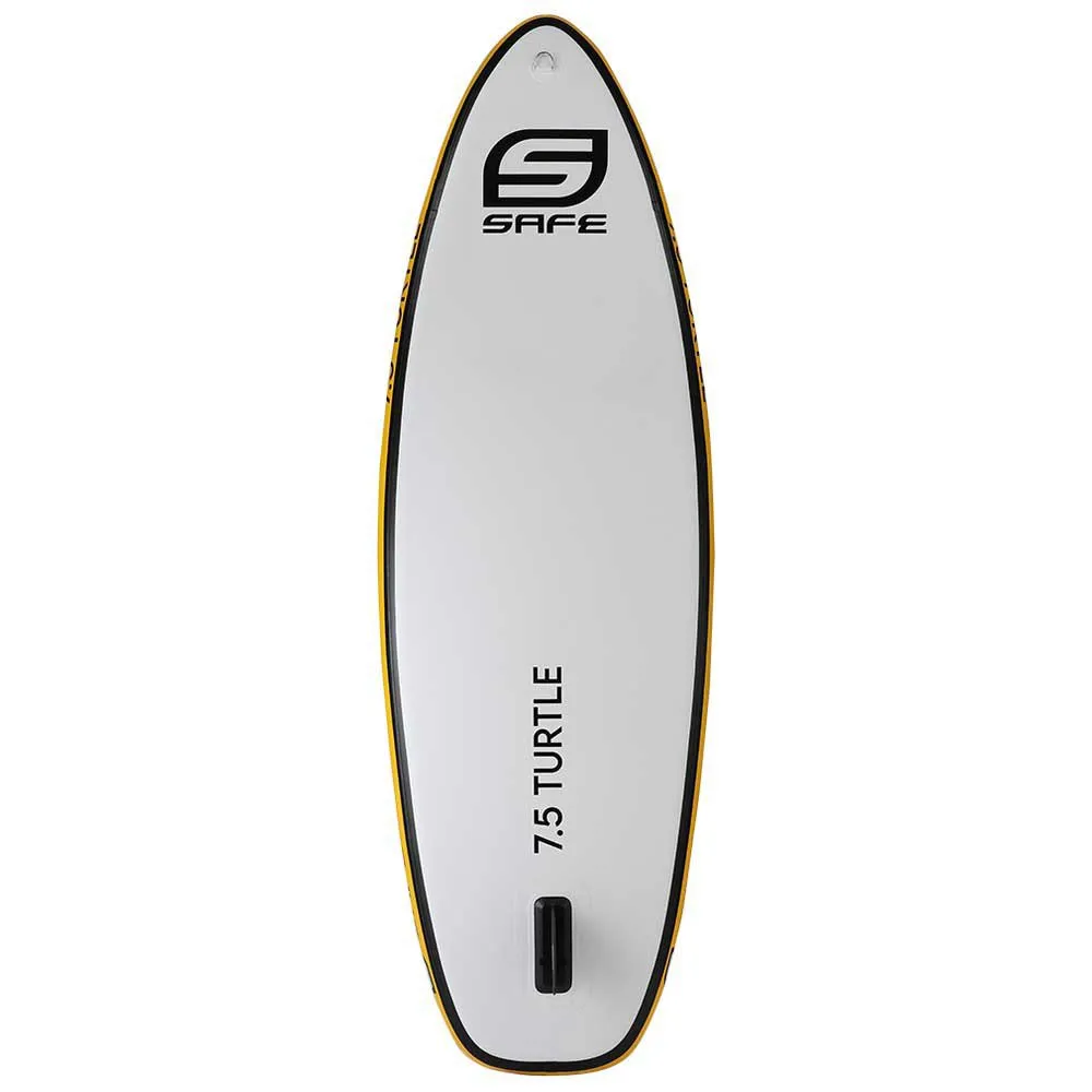 Купить Safe waterman hc100.020 Надувной комплект для падлбординга Turtle Fly 7´5´´ White / Yellow 132x56x35 226.1 cm 7ft.ru в интернет магазине Семь Футов