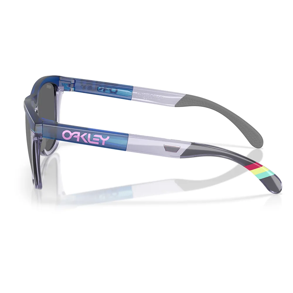 Купить Oakley OO9284-1655-55 Солнцезащитные очки Frogskins range Бесцветный Matte Trans Blue Prizm Black/CAT3 7ft.ru в интернет магазине Семь Футов