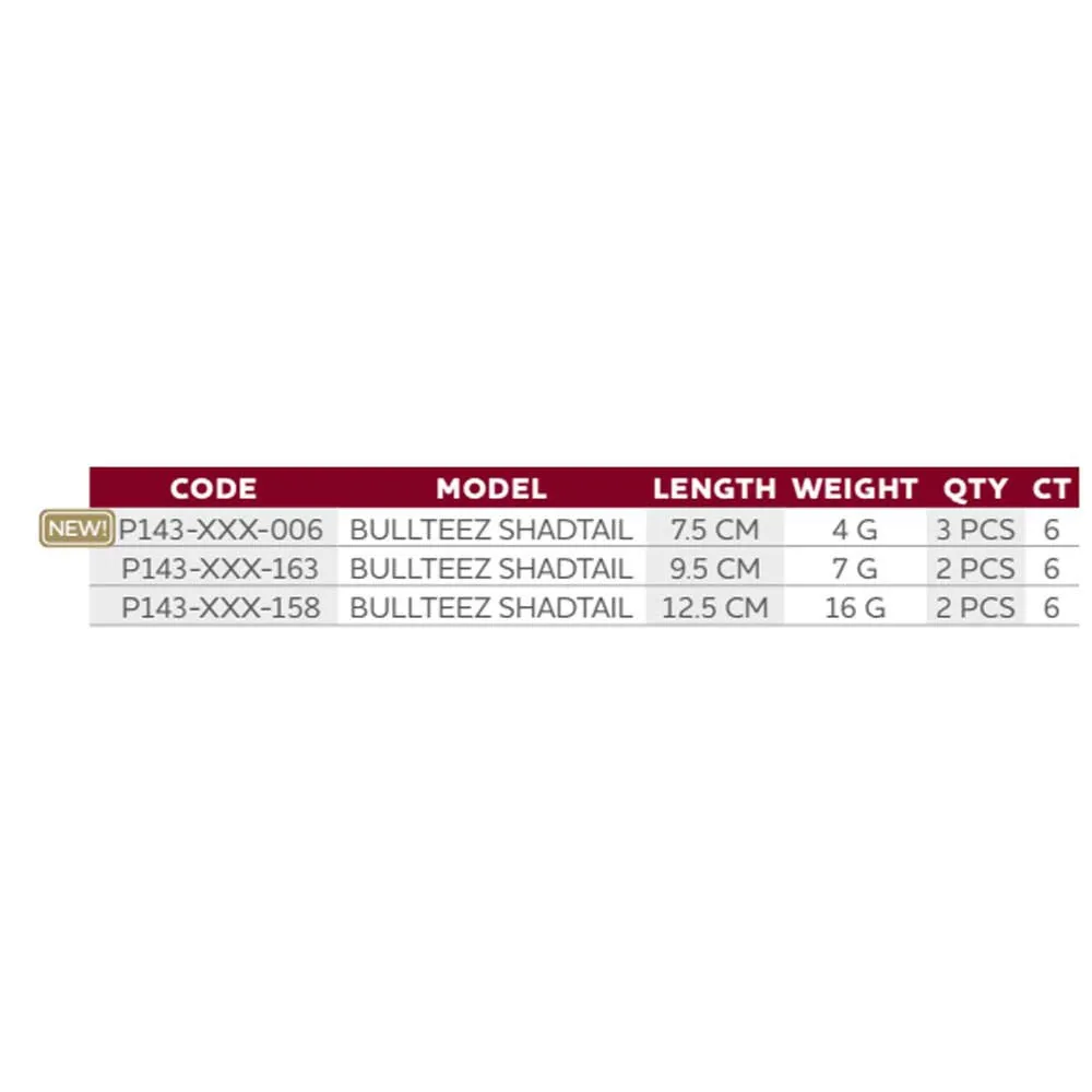Купить Westin P143-644-006 Bullteez Shadtail Мягкая приманка 75 mm 4g 3 единицы Tiger Perch 7ft.ru в интернет магазине Семь Футов