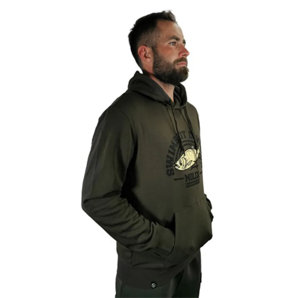Купить Molix sbdhdg-2xl Толстовка с капюшоном Swimbait Division Dark Green 40x30x12 7ft.ru в интернет магазине Семь Футов