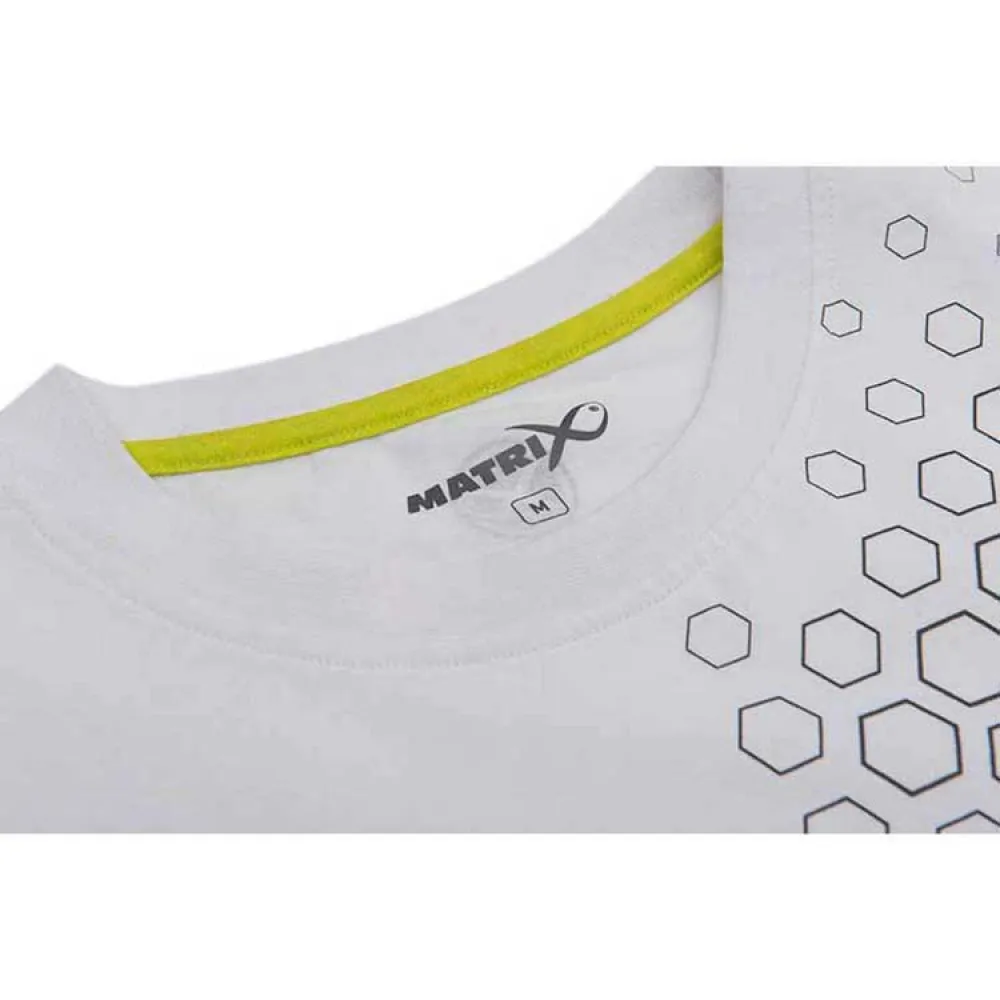 Купить Matrix fishing GPR385 Футболка с коротким рукавом Hex Print Белая White 2XL 7ft.ru в интернет магазине Семь Футов