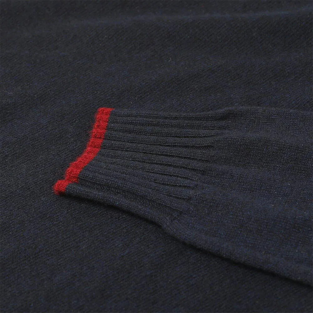Купить Taimen 10075051 Толстовка с полумолниеймолнией Cashmere Dark Navy L 7ft.ru в интернет магазине Семь Футов