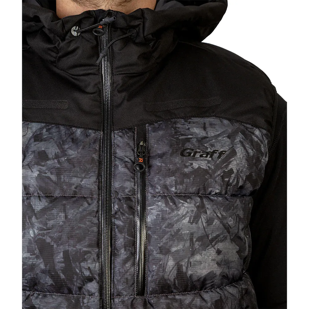 Купить Graff 445-o-8-m Жилет Primaloft® Quilted 445-O-8 Black / Camo 30x20x5 7ft.ru в интернет магазине Семь Футов