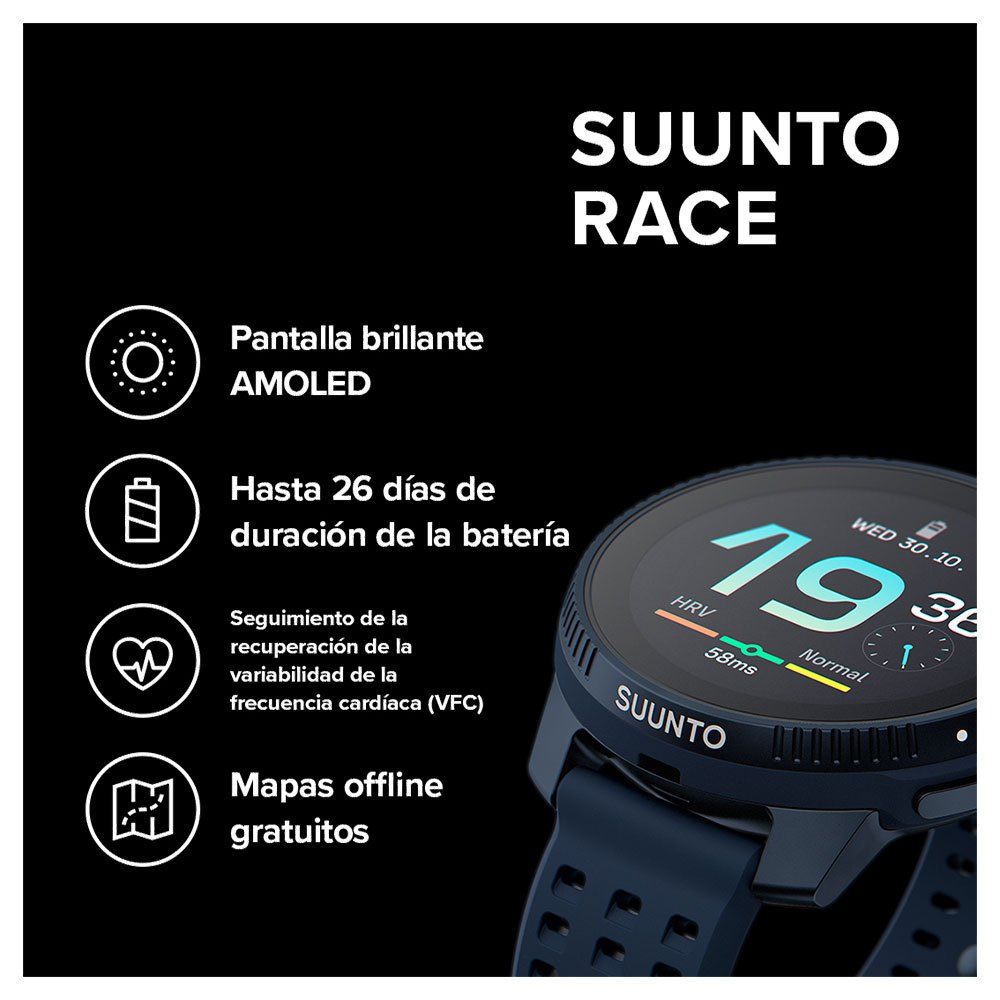 Купить Suunto SS050930000 Race Часы  Midnight 7ft.ru в интернет магазине Семь Футов