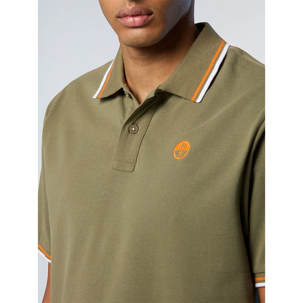 Купить North sails 692439-0421-XXL Поло с короткими рукавами Logo 692439 Коричневый Deep Green 2XL 7ft.ru в интернет магазине Семь Футов
