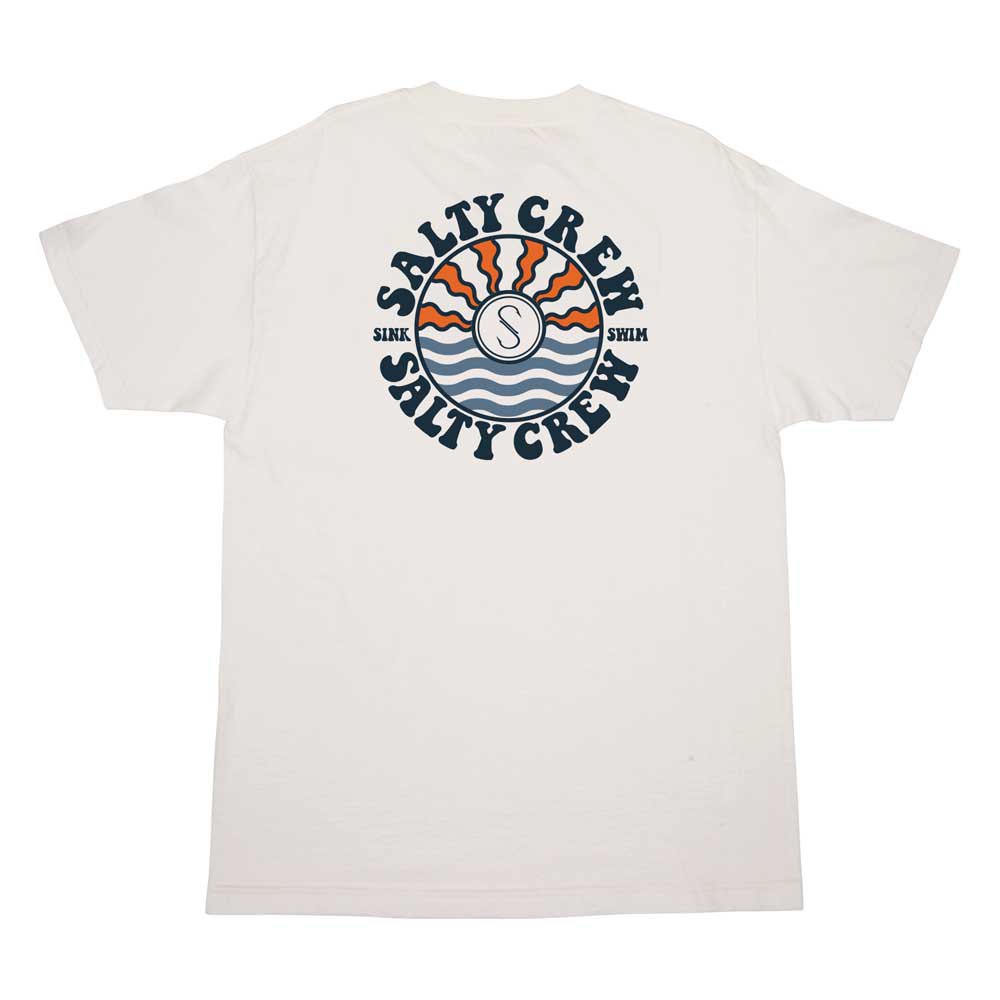 Купить Salty crew 20035536-WHT-S Футболка с коротким рукавом Sun Waves Premium Белая White S 7ft.ru в интернет магазине Семь Футов