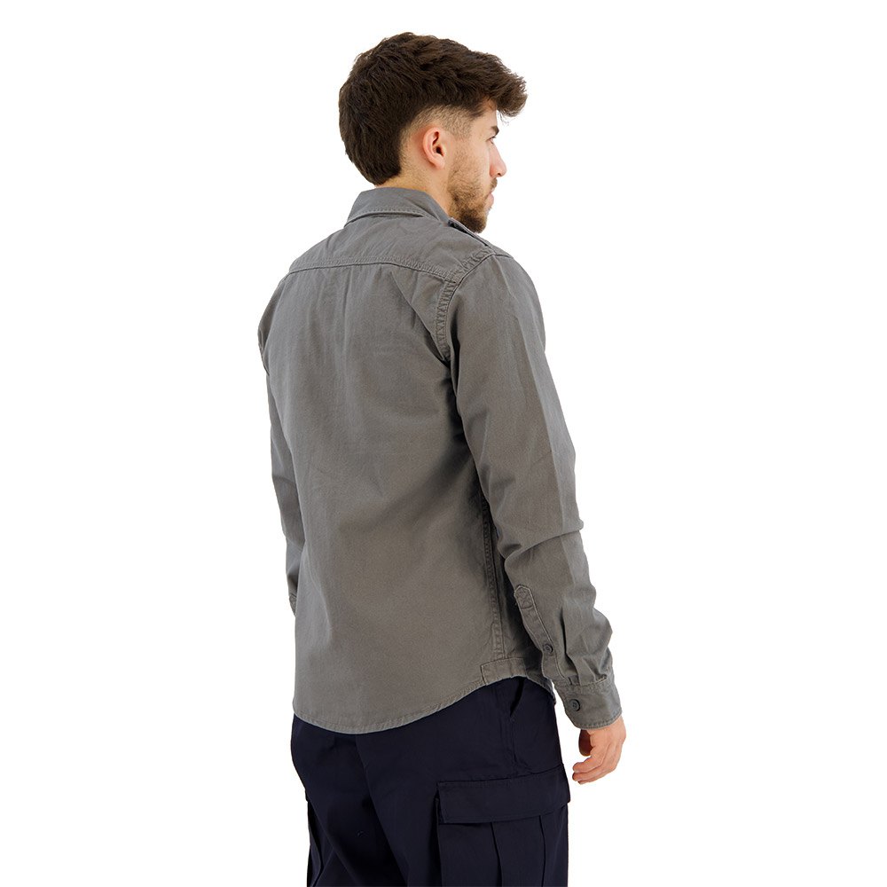 Купить Brandit 9373-213-XL Рубашка с длинным рукавом Vintage Серый Charcoal Grey XL 7ft.ru в интернет магазине Семь Футов