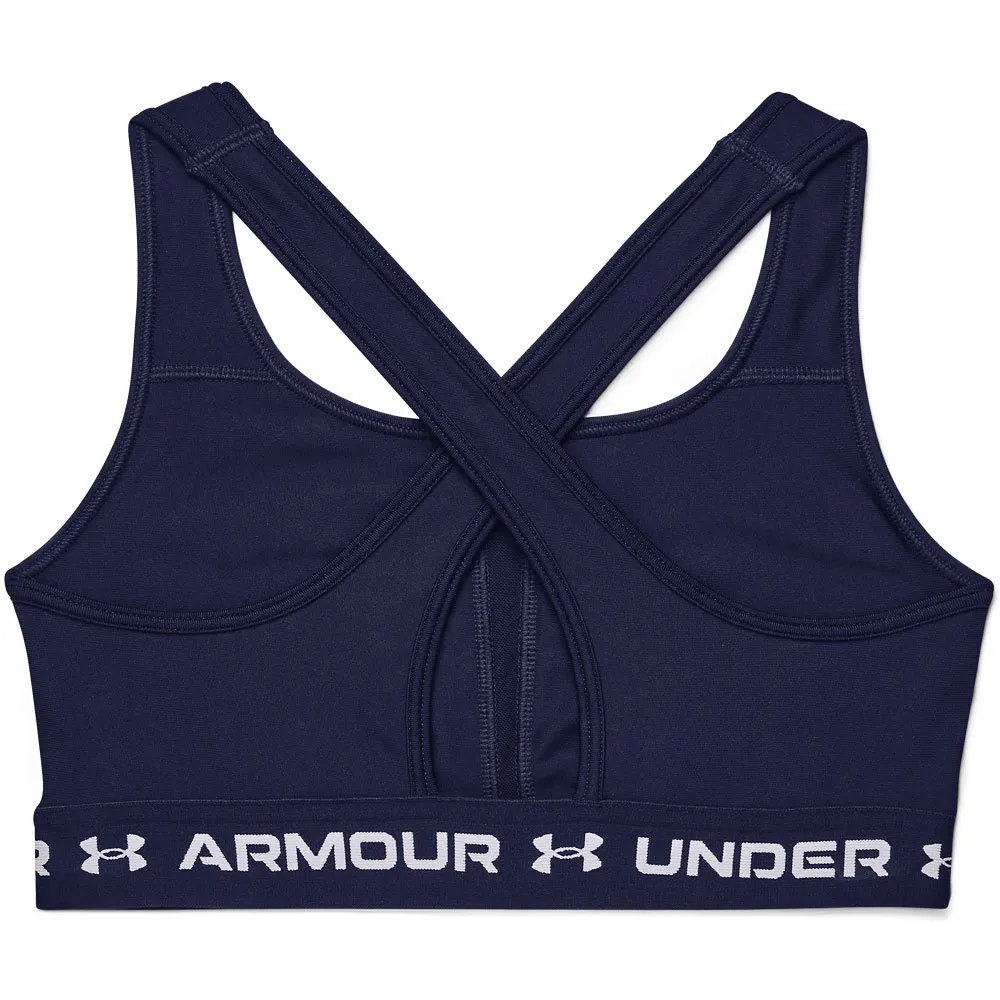 Купить Under armour 1361034-410-xxl Спортивный бюстгальтер средней поддержки Crossback Midnight Navy / Midnight Navy / White 15x15x5 2XL 7ft.ru в интернет магазине Семь Футов