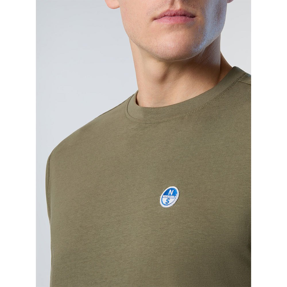 Купить North sails 692970-0441-XS Футболка с коротким рукавом Basic Bollo Зеленый Dusty Olive XS 7ft.ru в интернет магазине Семь Футов