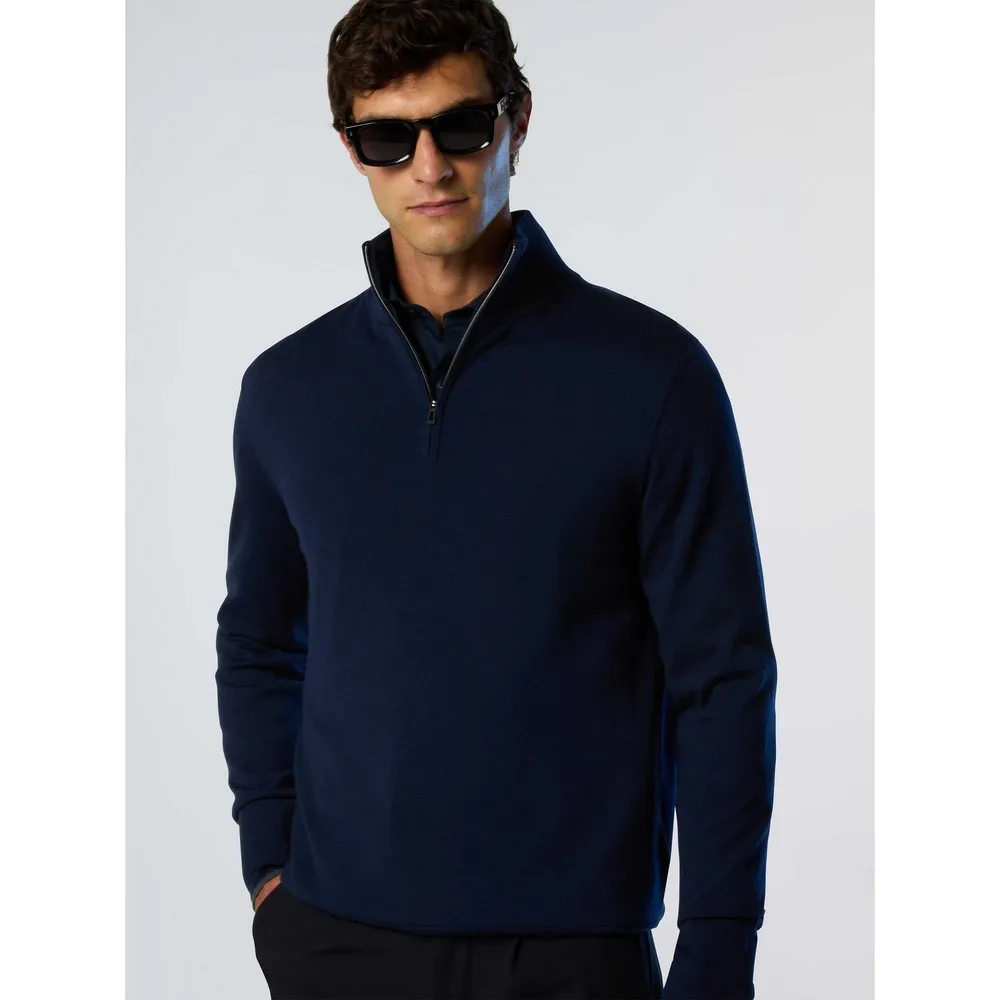 Купить North sails 699219-0802-xs Свитер с полумолнией 14GG Navy Blue 35x25x15 7ft.ru в интернет магазине Семь Футов