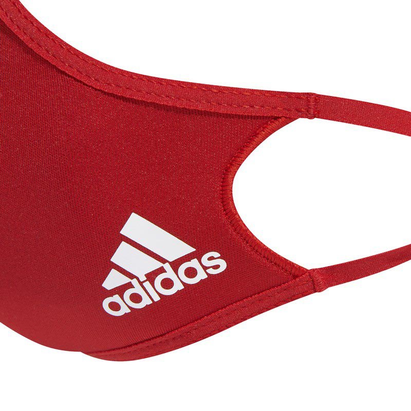 Купить adidas H52419/M-L Logo 3 Единицы Лицо Маска Красный Power Red M-L 7ft.ru в интернет магазине Семь Футов