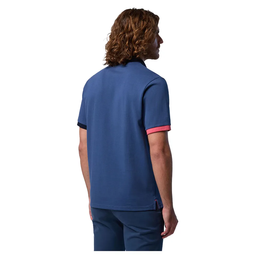 Купить North sails 692440-0787-XL Поло с короткими рукавами Logo 692440 Голубой Dark Denim XL 7ft.ru в интернет магазине Семь Футов