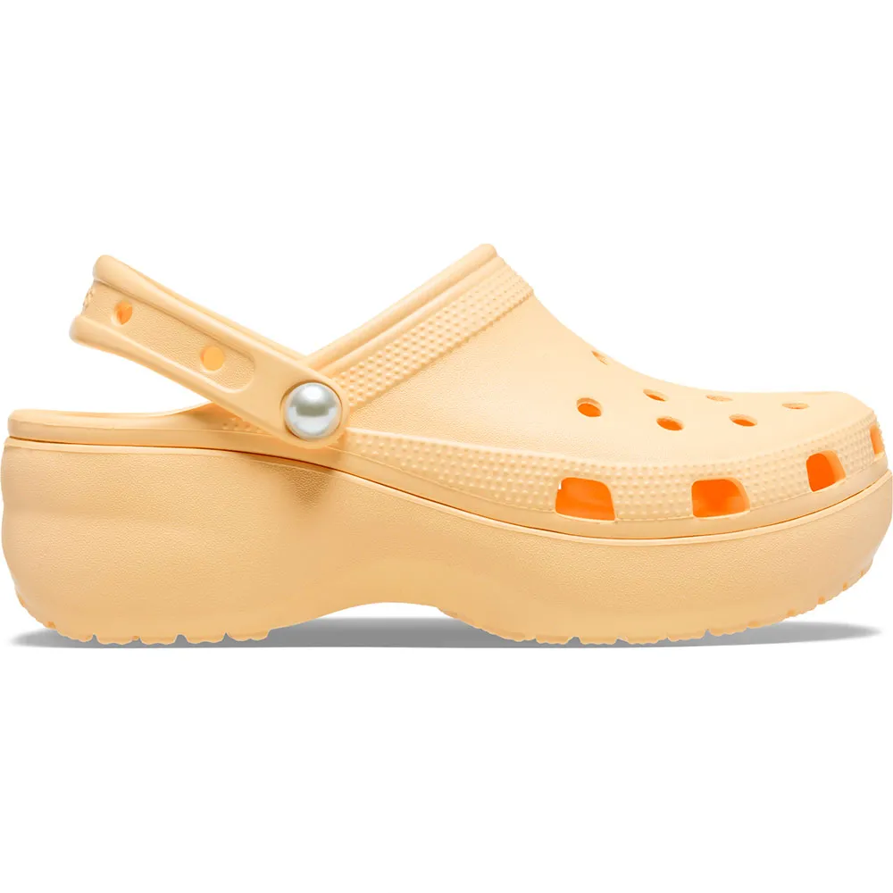Купить Crocs 211231-78z-w7 Деревянные башмаки Classic Platform Pearl Golden Hour 35x25x15 EU 37 7ft.ru в интернет магазине Семь Футов