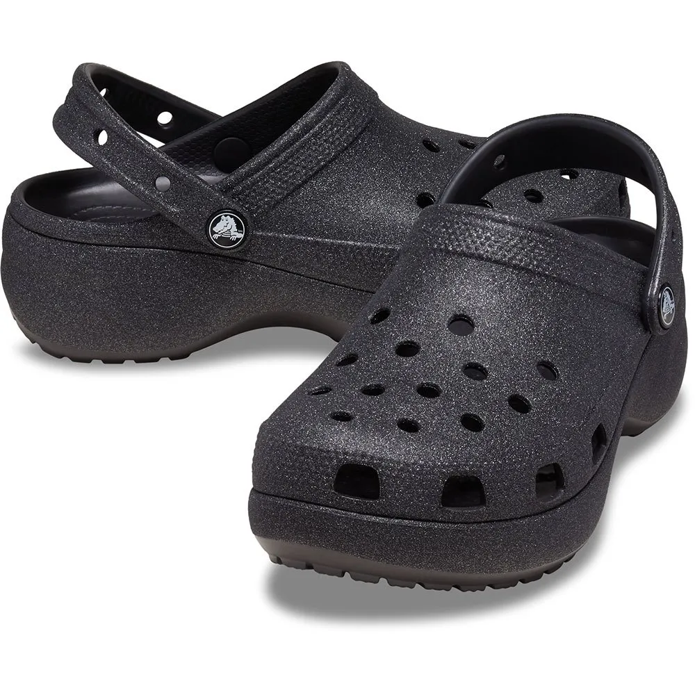Купить Crocs 207241-001-w11 Деревянные башмаки Classic Platform Glitter Black 35x25x15 EU 42 7ft.ru в интернет магазине Семь Футов
